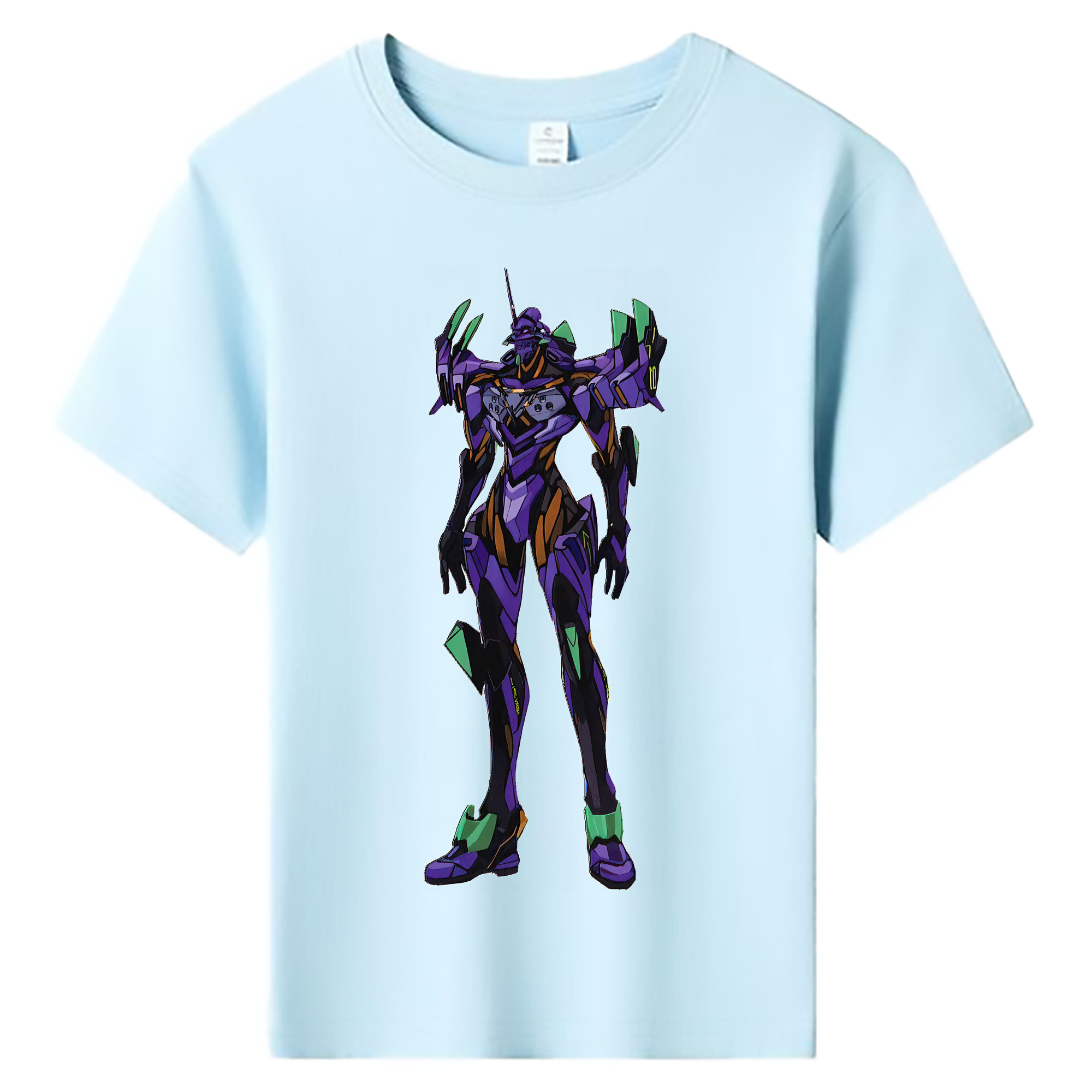 （画像用） EVA 新世紀エヴァンゲリオン 綿100％キッズTシャツ（フロントプリント）